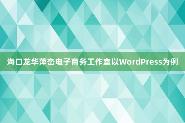 海口龙华萍峦电子商务工作室以WordPress为例